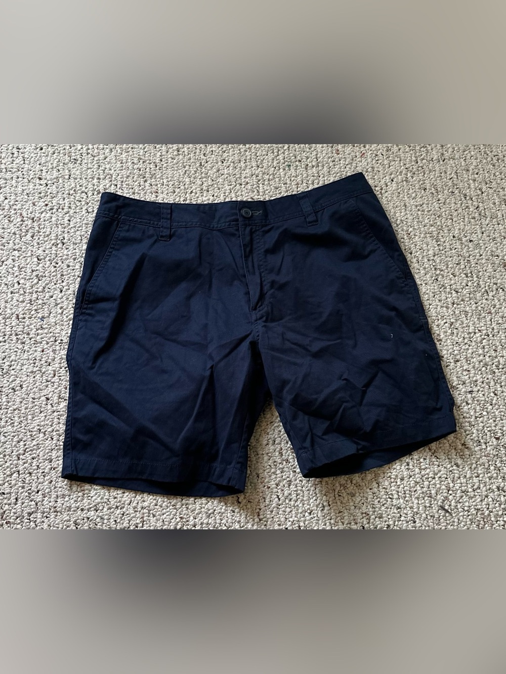Toad&Co Men's Dark‎ Navy Flat-Front Shorts 36/8